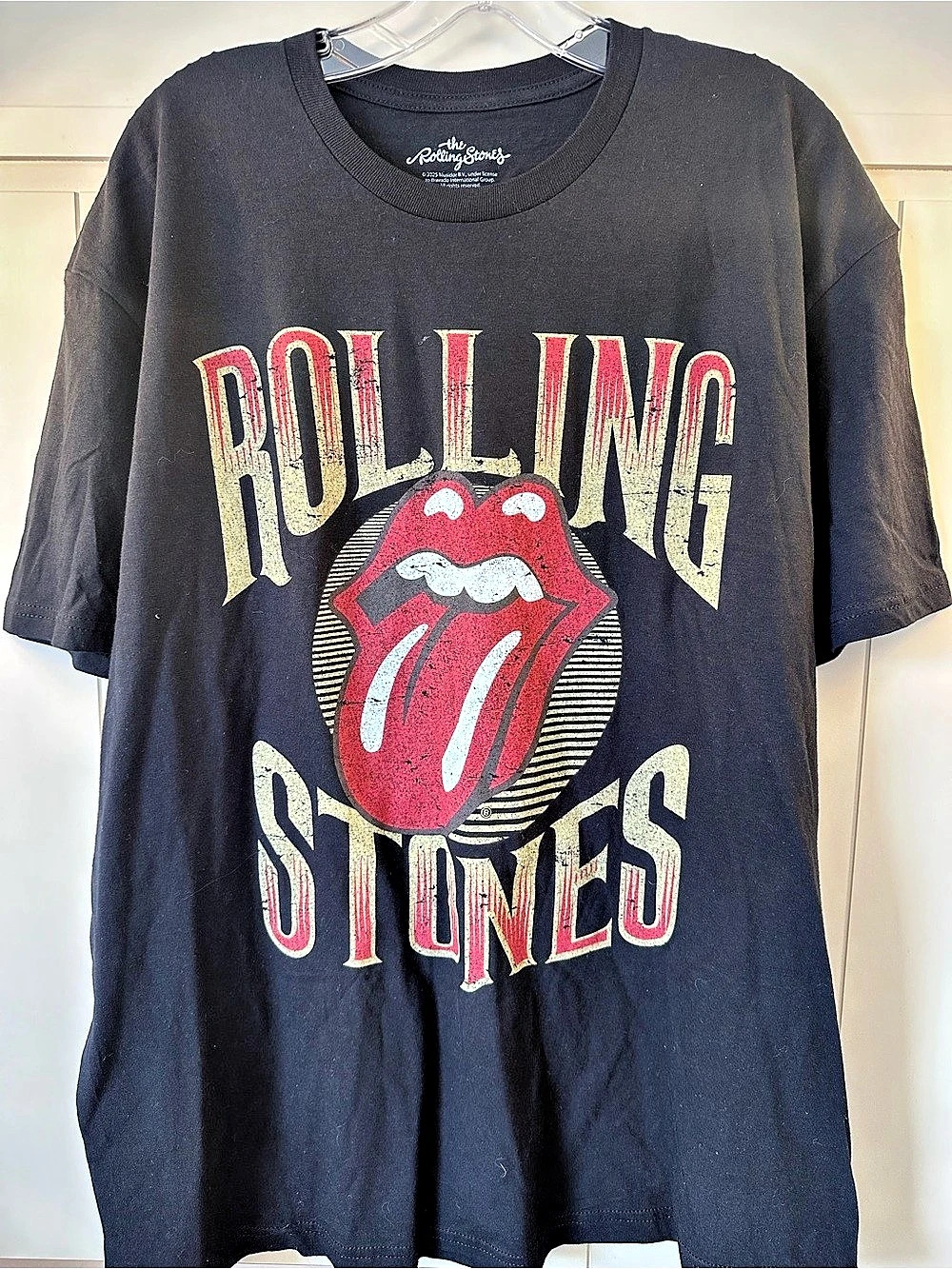 The Rolling Stones Classic Tongue Graphic T-Shirt Black & Red XL